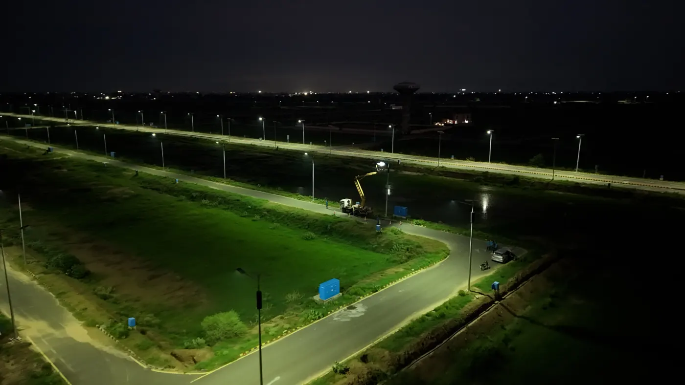 LDA Avenue Solar Illumination (Night)